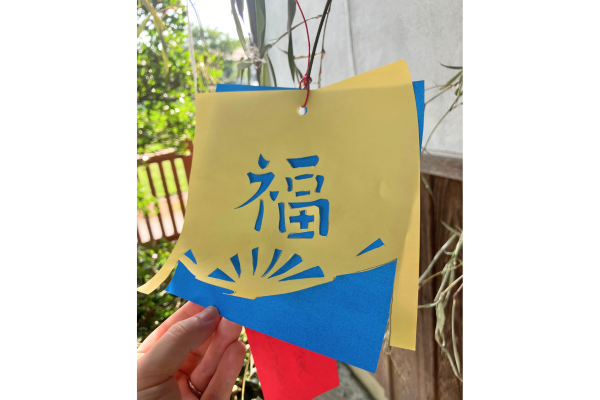 手作りの七夕飾り