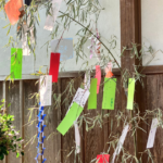 手作りの七夕飾り