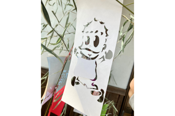 手作りの七夕飾り